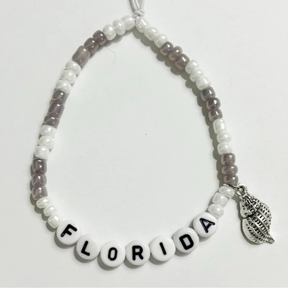 Taylor Swift Eras Tour Friendship Bracelet TTPD Florida w/ Charm - Picture 1 of 1